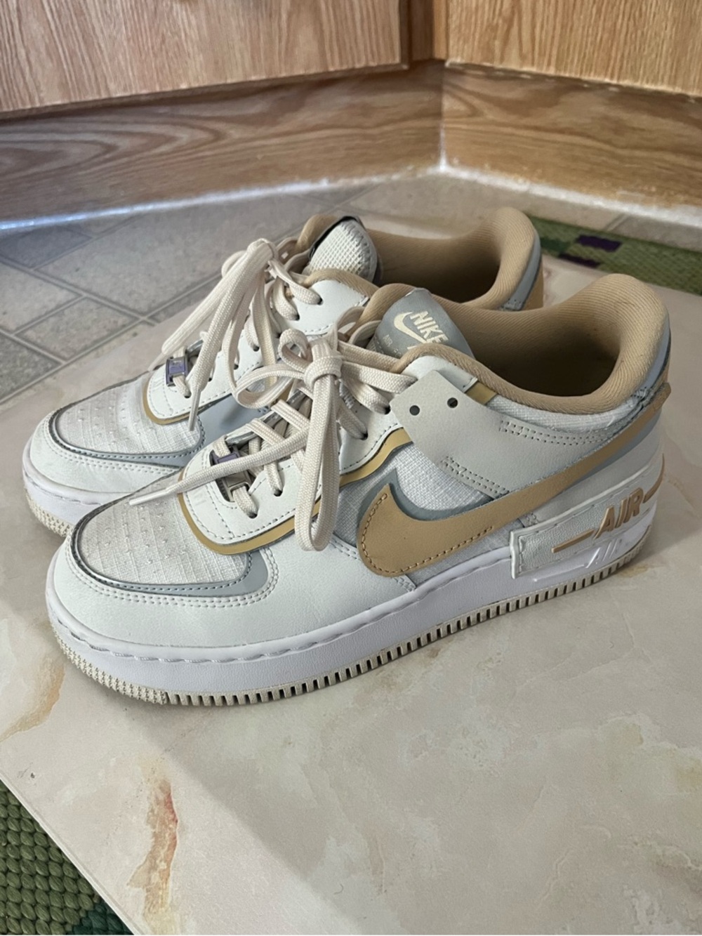 Nike sneakers Air Force 1 shadow low summit white wolf grey eur 38.5